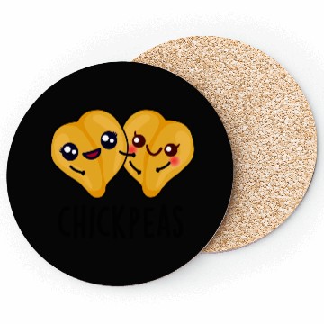 Discover Chick Peas Cute Food Coasters