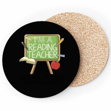 Discover Reading Teacher Coasters