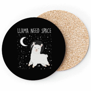 Discover Llama Need Space Funny Llama Lover Animal Joke Coasters