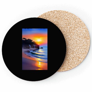 Discover A sunrise with a seaside view Coasters