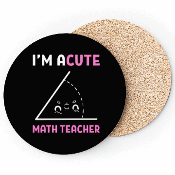 Discover Math Puns Math Teacher Coasters