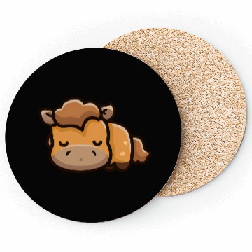 Discover Cute horse is sleeping Coasters