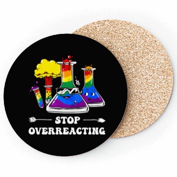 Discover Gay Pride Rainbow Flag Science Teacher Coasters
