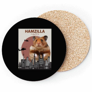 Discover Hamzilla Giant Hamster Monster Coasters