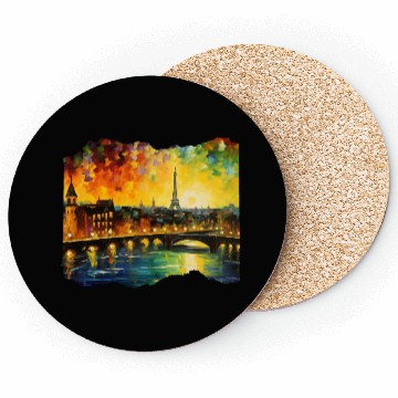 Discover Starry Night over Paris Van Gogh Eiffel Tower Coasters