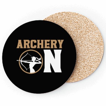 Discover Archery On Bow Hunter Archer Target Arrow Bowman Coasters