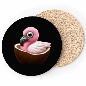 Discover Coconut Flamingo Coasters