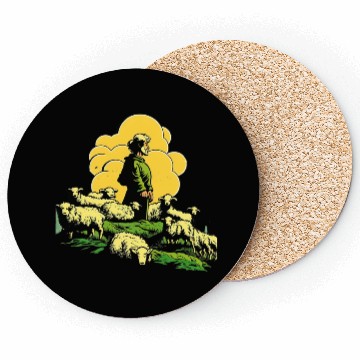 Discover Sheep Farm Farming Farmer Coasters