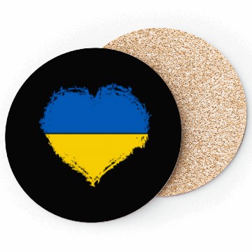 Discover Ukraine Pride Feel Ukrainian Flag Colors Peace Coasters