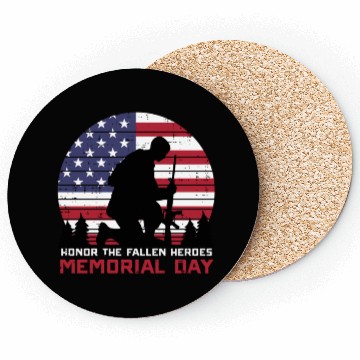 Discover Honor The Fallen Heroes Memorial Day Us Flag Coasters