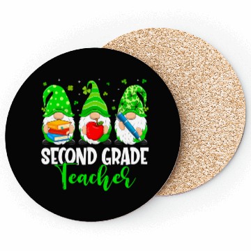 Discover Gnomes 2Nd Grade Teacher Squad St Patricks Day Sch Coasters