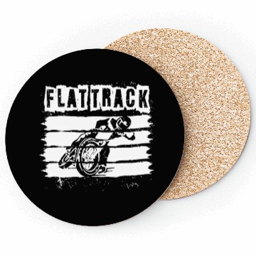 Discover Flat Track Motorcycle Dirt Track Speedway Coasters