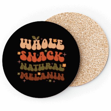 Discover Whole Snack Natural Melanin, Independence Day Coasters