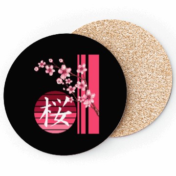 Discover Sakura Flowers Spring Cherry Blossoms Japanese Kan Coasters