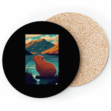 Discover Capybara Nature Capibara Coasters