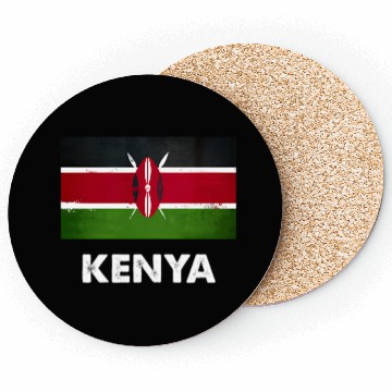Discover Kenya Flag Kenyan Coasters