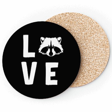 Discover Raccoon Love Coasters