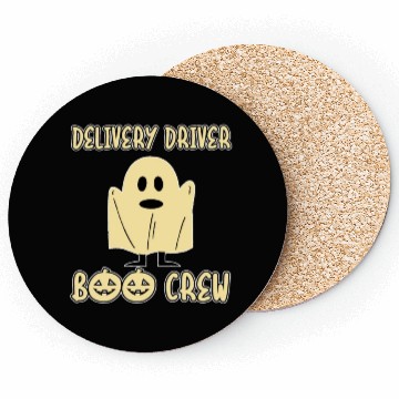 Discover Delivery Driver Boo Crew Spooky Halloween Party Coasters