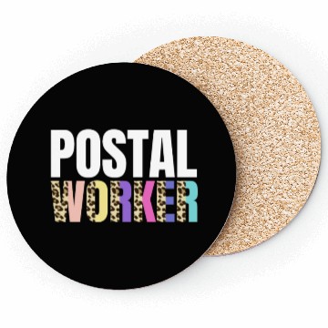 Discover Postal Worker Leopard Design Coasters