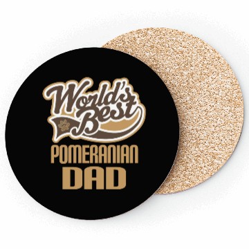 Discover Pomeranian Dad Coasters