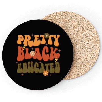 Discover Pretty Black Educated, Independence Day Coasters