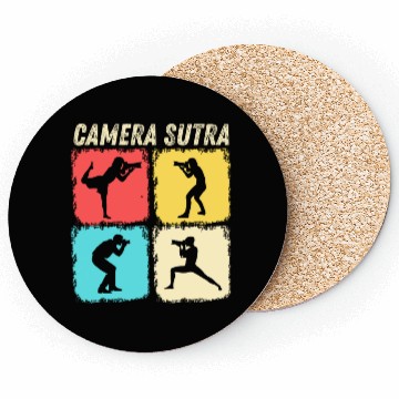 Discover Camera Sutra Funny Photography Camera Lover Coasters
