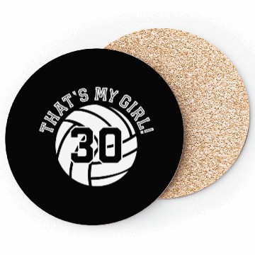 Discover 30 Volleyball Player That'S My Cheer Mom Dad Team Coasters