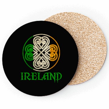 Discover Celtic Knot Clover Ireland St Paddys Day Irish 202 Coasters
