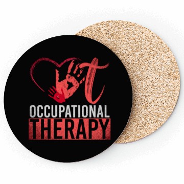Discover Ota Exercise Heart Hand Print Exercise Occupationa Coasters
