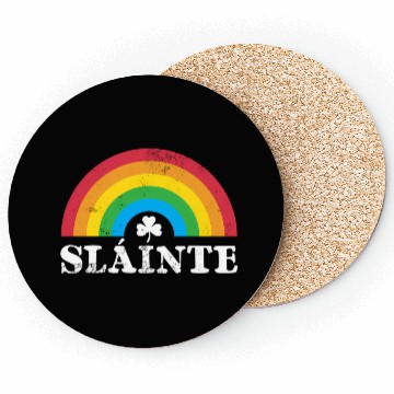 Discover Slainte 80S 70S Rainbow Irish St PatricDay Coasters