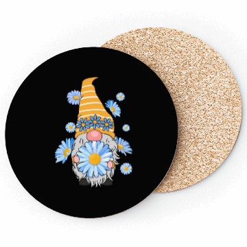 Discover Z4R8 Daisy Gnomes Floral Gnomes Spring Coasters