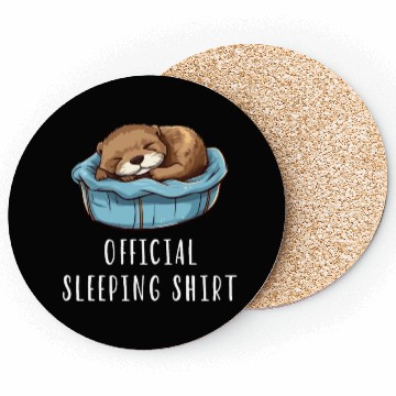 Discover Official sleeping pajama Coasters sea otter