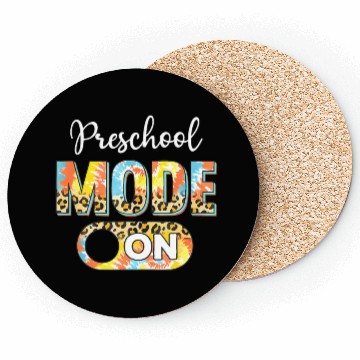 Discover Tie Dye Back To School Preschool Mode On Leopard Coasters