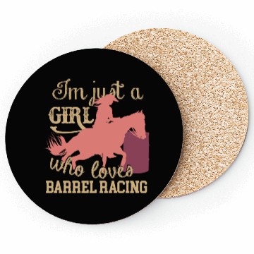 Discover Cowgirl Who Loves Barrel Racing Coasters