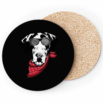 Discover Great Dane Face Shutter Glasses Coasters
