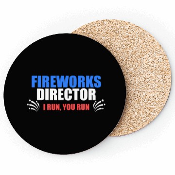 Discover FireworDirector I Run You Run July 4 Meme Coasters