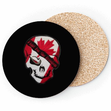 Discover Canada flag skull Fight for the freedom Coasters