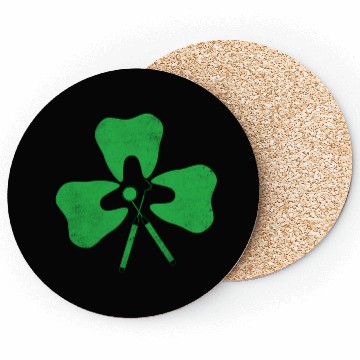 Discover Dental Hygienist St PatricDay Shamrock Tooth Denti Coasters