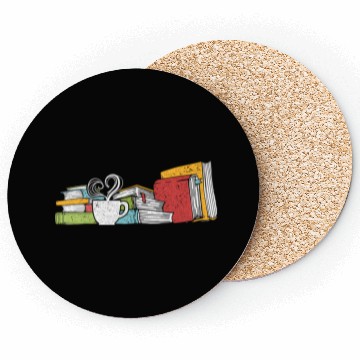 Discover Tea And Book Reading Coasters