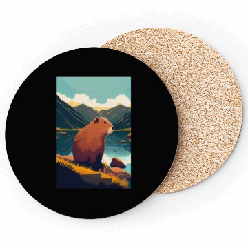 Discover Capybara Nature Capibara Coasters