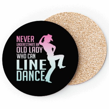 Discover Never Underestimate a Lady Who Line Dance Western Coasters