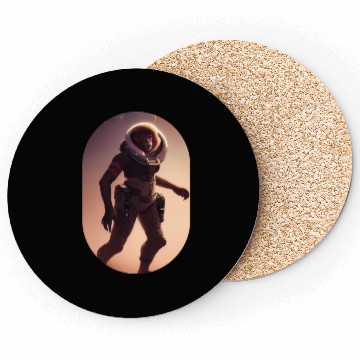 Discover Astronaut Monkey Discovering Planet Mars 1 1 Coasters