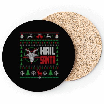 Discover Hail Santa Ugly Coasters
