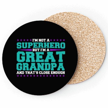 Discover Superhero Great Grandpa Coasters