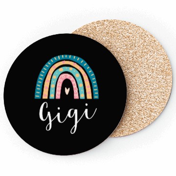 Discover Gigi Rainbow For Grandma Family Coasters