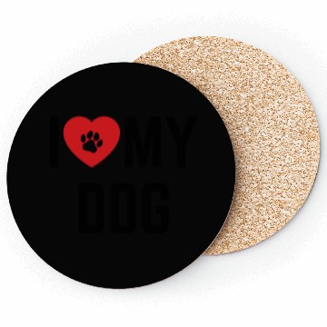 Discover I Love My Dog 1 Coasters