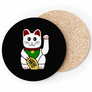 Discover Cute Japanese Lucky Cat 1 Coasters