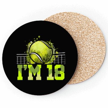 Discover I'm 18 Racket Sports Tennis Player Teen 18th Coasters