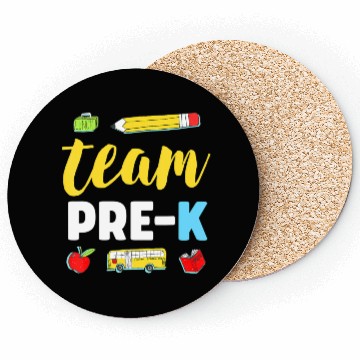 Discover Team Pre-K Teacher First Day Preschool Back to Sch Coasters