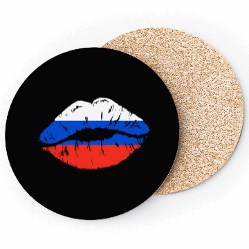 Discover Russian Flag Lips For Russians Russia Coasters